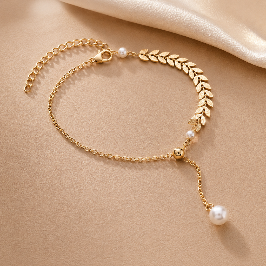 Laurel Pearl Bracelet