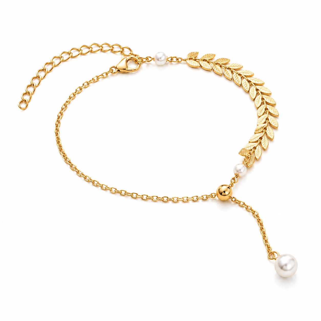 Laurel Pearl Bracelet