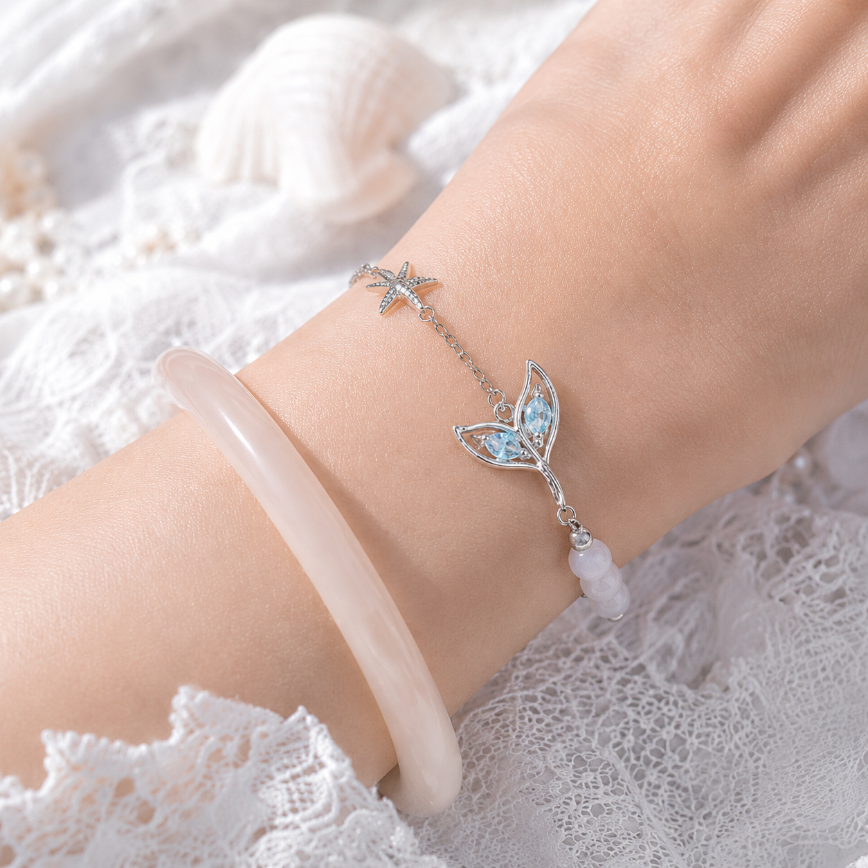 Azure Whisper Bracelet