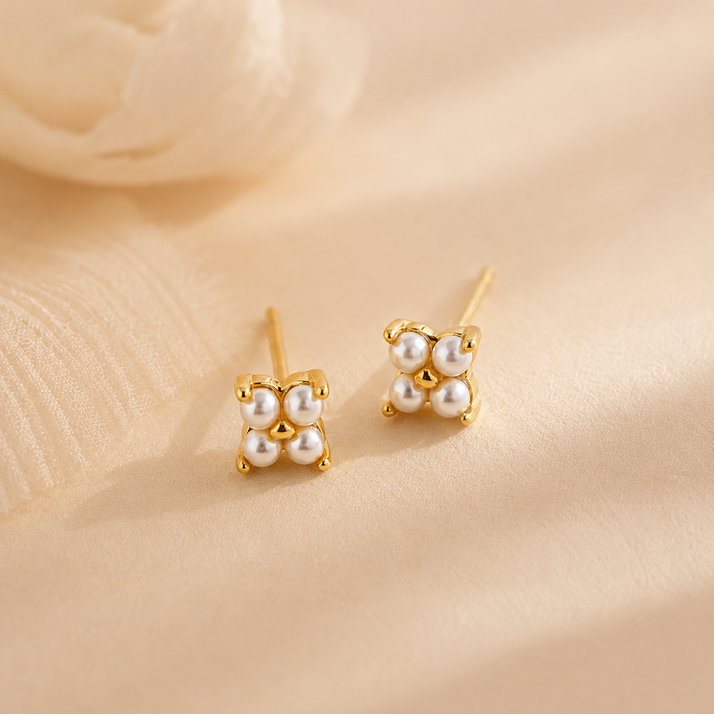 Lunelle Pearl Petal Studs