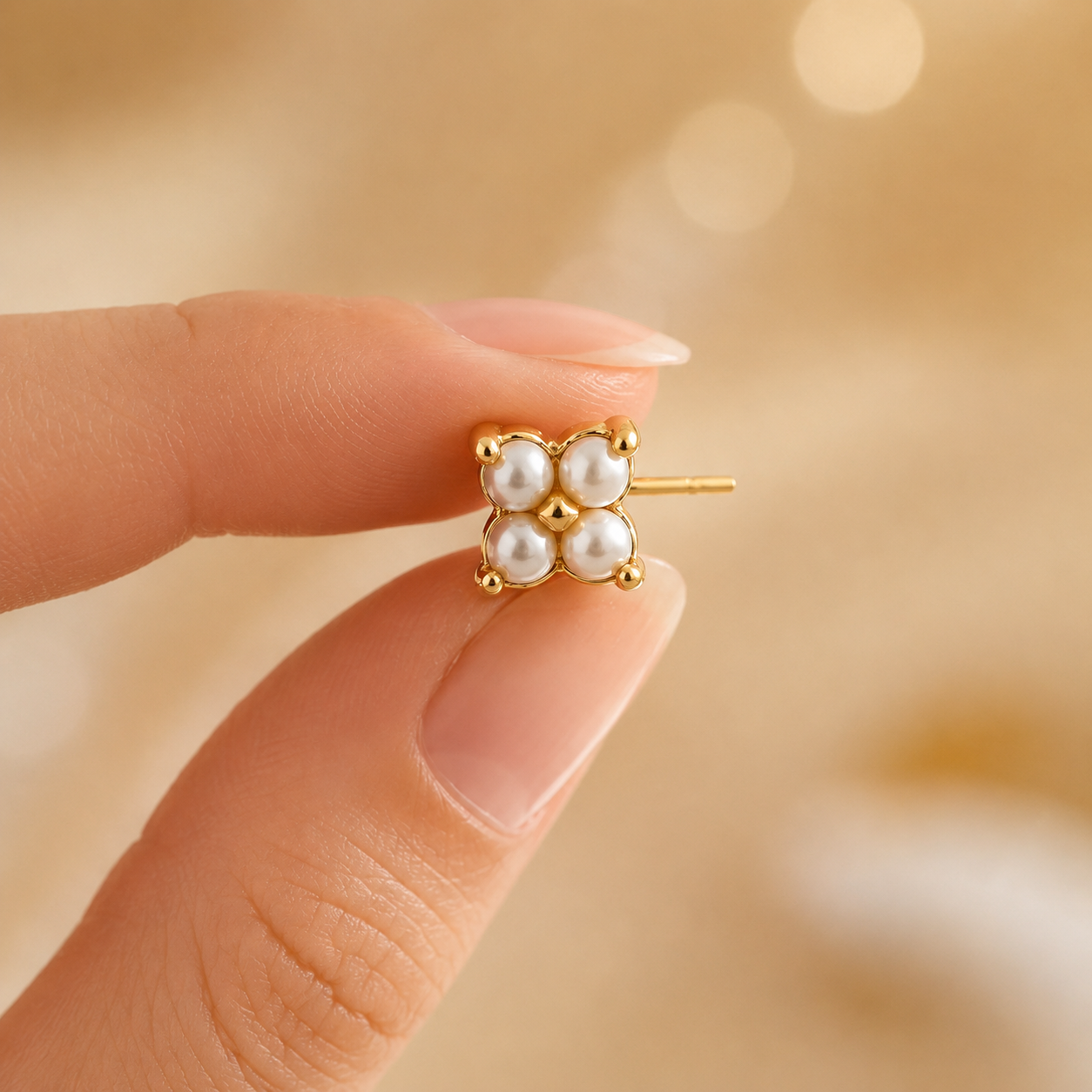Lunelle Pearl Petal Studs