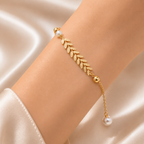 Laurel Pearl Bracelet