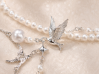 Elysian Swallow Pearl Necklace